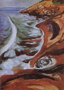 Edvard Munch Surfy Waver  rock china oil painting artist